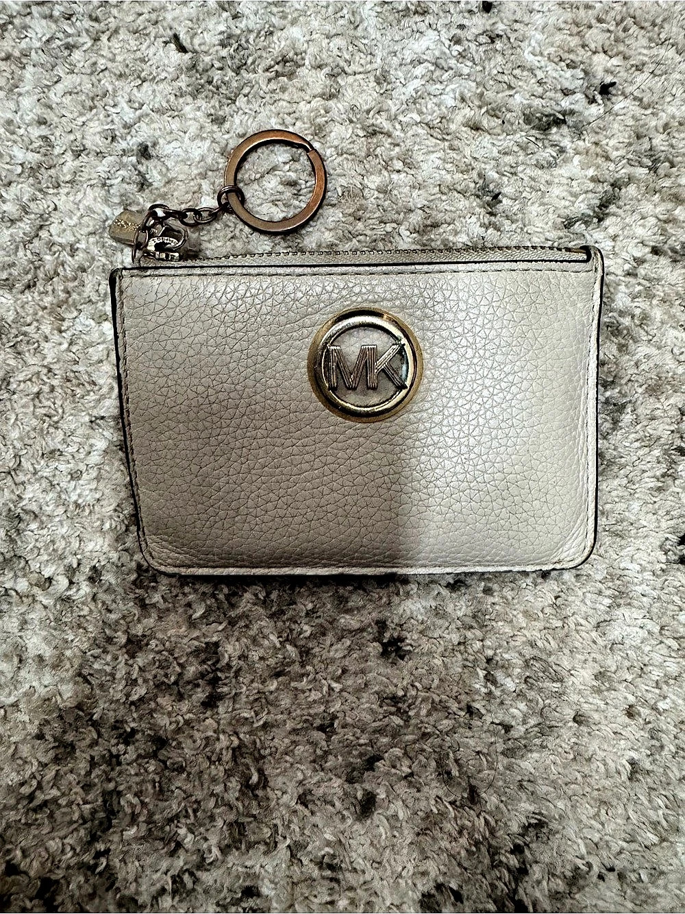 Michael Kors Jet Set Travel Small Top-Zip Coin Pouch with ID Keyring